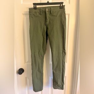 YMI Hyperstretch Royalty for Me Pants, Size Large Olive Green